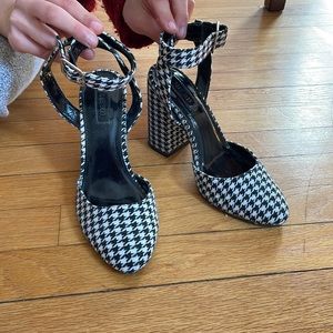 Forever 21 Houndstooth Block Heels